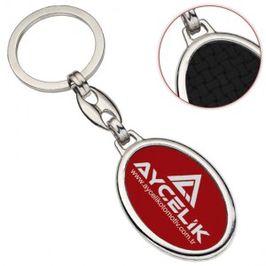 Promosoft PS027-HK Lazer Baskılı Metal Anahtarlık