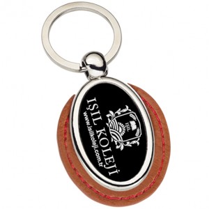 Promosoft PS1335-TS Lazer Baskılı Oval Deri Anahtarlık