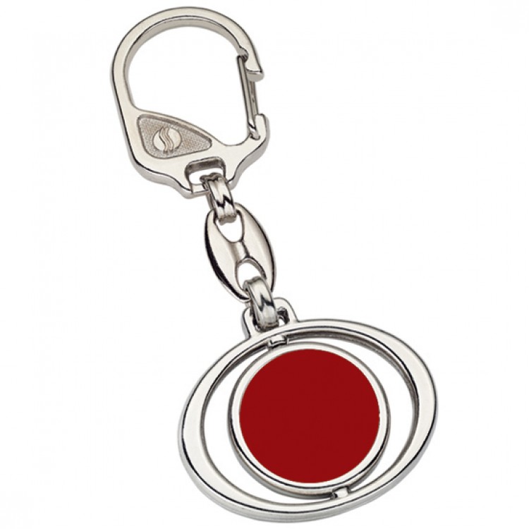 Promosoft PS1502-FM Dönerli Oval Baskılı Promosyon Anahtarlık