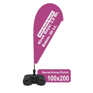 Promosoft PSB1020 Küçük Damla Bayrak - 90 gr. Kumaş Promosoft PSB1020 Küçük Damla Bayrak - 90 gr. Kumaş