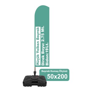 Promosoft PSB50200 Küçük Yelken Bayrak 120 Gr. Kumaş Promosoft PSB50200 Küçük Yelken Bayrak 120 Gr. Kumaş