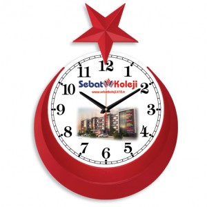 Promosoft PS355 KD- BASKILI HİLAL DUVAR SAATİ