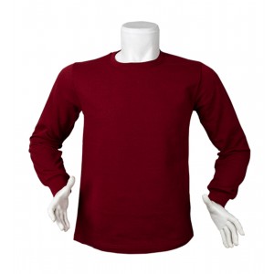 Yuvarlak Yaka Uzun Kollu Sweat Bordo Yuvarlak Yaka Uzun Kollu Sweat Bordo