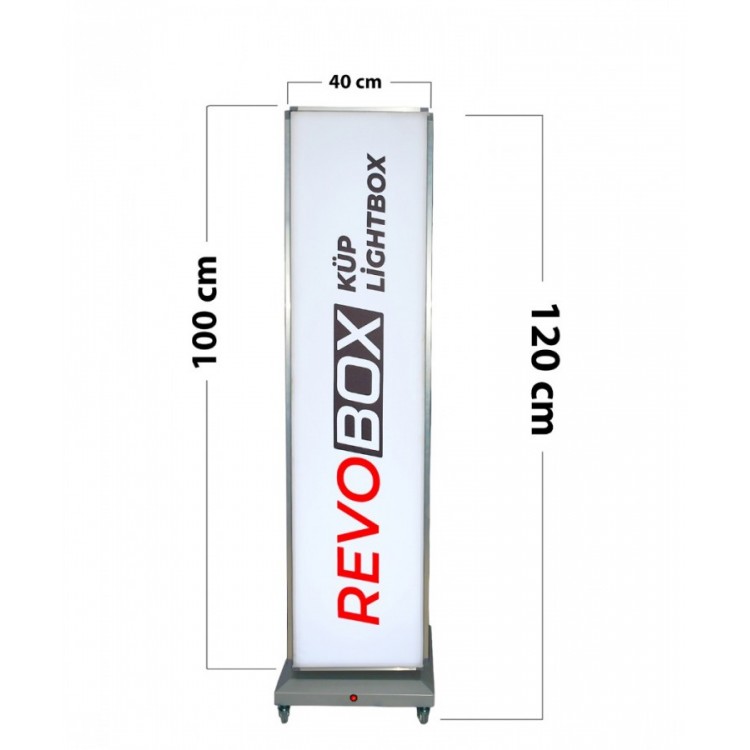 donen-lightbox-kup.jpg" alt="360 derece dönen LED Lightbox reklam panosu, Promosoft döner küp lightbox, UV baskı